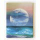 Watercolor Moon Tile | Elvira Para Art Tile